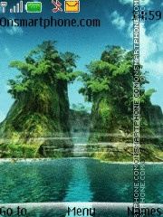 Unique Island tema screenshot