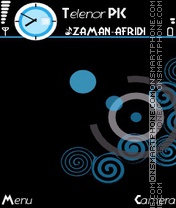 Blue Techno theme screenshot