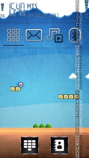 Mario World tema screenshot