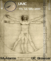 Vitruvian Man (fp2) theme screenshot