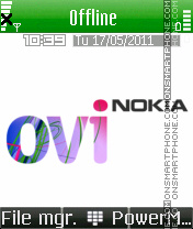 Capture d'écran Ovi nokia thème