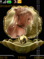 Girl in Shells By ROMB39 tema screenshot