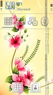 Vector Flowers 02 theme screenshot