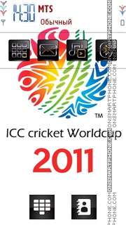 Capture d'écran Icc Cricket 2011 thème