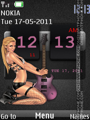 Babe Clock 01 theme screenshot