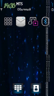 Скриншот темы Iphone Blue Premium