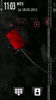Скриншот темы Red Rose 05