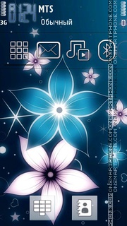 Скриншот темы Vector Design Flower