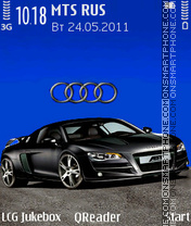 AudiR8-black tema screenshot