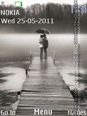 Love In Rain 01 theme screenshot