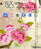 Capture d'écran Cherry Blossom thème