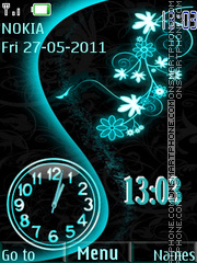 Abstract Clock tema screenshot