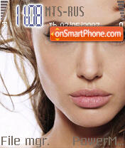 Angelina Jolie 5 theme screenshot