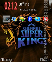 Chennai Super Kings 03 tema screenshot