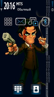 Guy With Gun theme screenshot