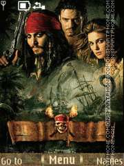 Pirates of the Caribbean theme screenshot
