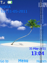 Capture d'écran Island Clock thème