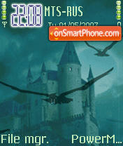 Animated Haunted Castle theme screenshot