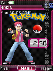 Скриншот темы Pokemon Clock