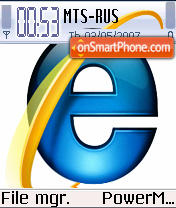 Скриншот темы Internet Explorer 7