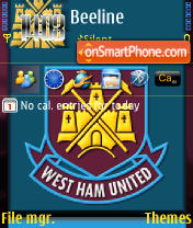 Скриншот темы West Ham United