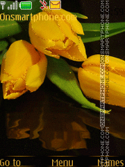 Capture d'écran Yellow tulip thème