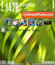 Capture d'écran Vista Plants thème