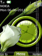 Flower clock es el tema de pantalla