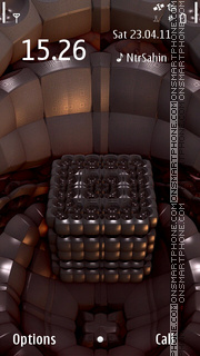 Скриншот темы 3d Cube 01