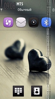 Dark Heart 01 theme screenshot