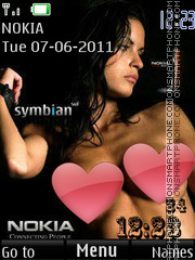  Girl And Nokia By ROMB39 tema screenshot