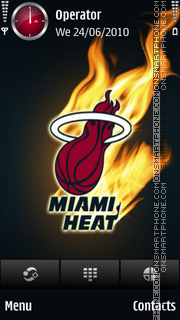 Capture d'écran Miami Heat thème