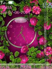 Flower clock Theme-Screenshot