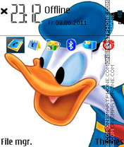 Donald Duck 17 theme screenshot