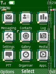 Capture d'écran Apple Chipset thème
