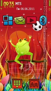 Happy Frog 01 tema screenshot
