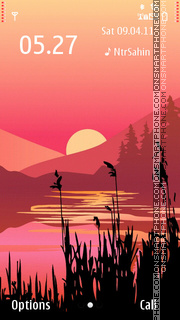 Скриншот темы Beautiful Sunset 02