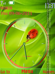 Capture d'écran Summer Clock thème