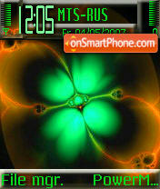 Flower Neon 2 tema screenshot